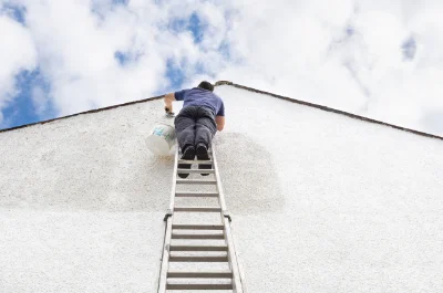 Peinture extérieure à Liernolles — façades et ravalement